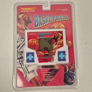 Vintage 1994 Tiger Electronics All Pro Basketball LCD Handheld Game NEW Sealed